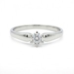 Diamantring forlovelsesring Sofia 0,11ct W/SI -120711