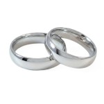 Gifteringer i hvitt gull 14kt, 5 mm. RUBIN modell 803 - 1550