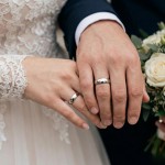 Gifteringer i hvitt gull 14kt, 5 mm. RUBIN modell 803 - 1550