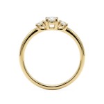 Diamantring - forlovelsesring i gult gull med 0,22 ct W-Si - Bur538279