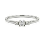 Diamantring i 14kt gull med diamanter 0,085ct W-Si - Bur538277