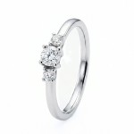 Diamantring - forlovelsesring i hvitt gull med 0,22 ct W-Si - Bur538279hv