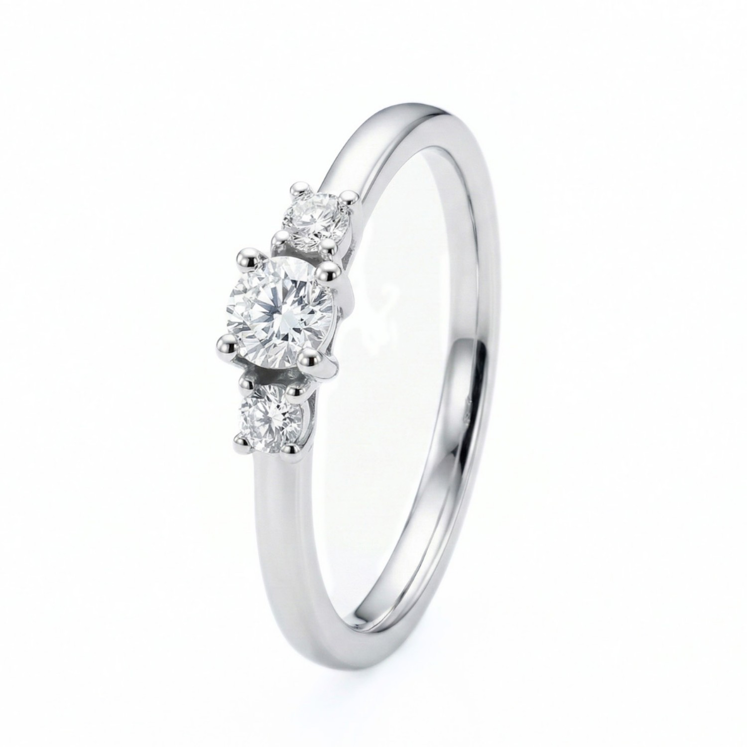 Diamantring - forlovelsesring i hvitt gull med 0,22 ct W-Si - Bur538279hv