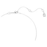 Swarovski smykke Una Angelic Y pendant Round cut, White, Rhodium plated - 5733067