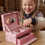 Smykkeskrin, rosa, 150x110x100mm - 3463781