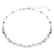 Swarovski collier Constella necklace Mixed cuts, Blue, Rhodium plated - 5732255