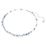 Swarovski collier Constella necklace Mixed cuts, Blue, Rhodium plated - 5732255