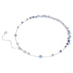 Swarovski collier Constella necklace Mixed cuts, Blue, Rhodium plated - 5732255