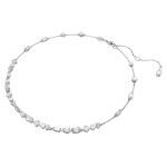 Swarovski collier Mesmera necklace Mixed cuts, Scattered design, White, Rhodium plated - 5676989