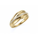Gullring i 14kt med diamant 0.017 ct TW-Si - coc5001371