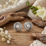 Øredobber i tinn Rede. HILLESTAD - AB402T