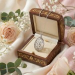 Smykke i lite eggeformet sølv. HILLESTAD - ALIDA217S