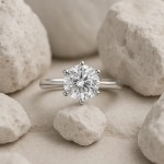 Diamantring forlovelsesring 1,00 ct i 14kt gull. Diona - 18001100