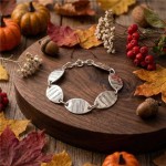 Armbånd i sølv Bladverk. HILLESTAD - AB346S