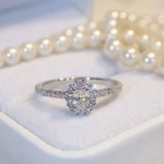 Diamantring i hvitt gull med 0,28 ct W-Si - Bur537668