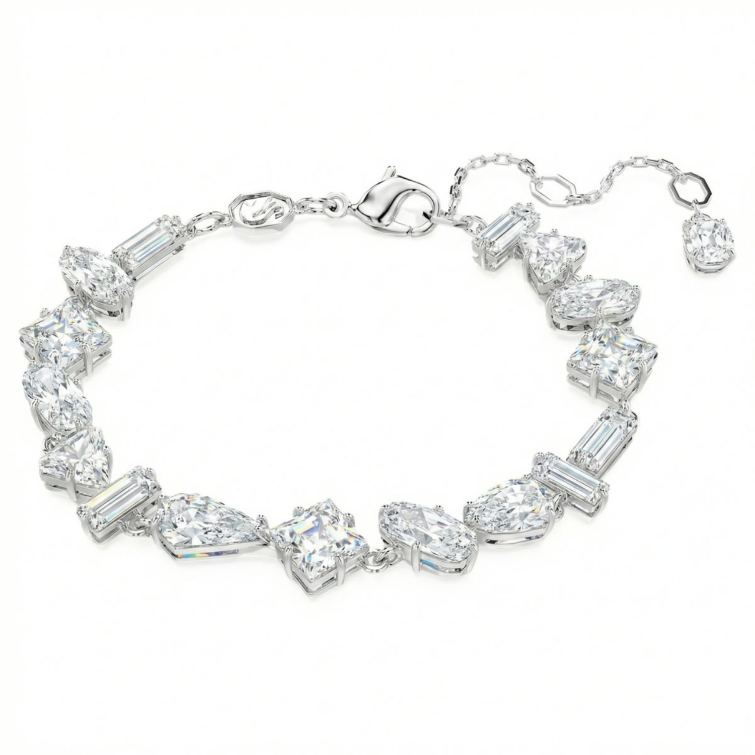 Swarovski armbånd Mesmera bracelet Mixed cuts, White, Rhodium plated - 5661529