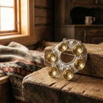 Sølje kvit forgylt - 886500