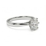 Forlovelsesring i gult gull med oval Lab Grown diamant 0,73 ct River (D) - VS2. Leticia - 18007073LG