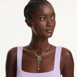 Swarovski collier Gema Y necklace Mixed cuts, Multicolored, Gold-tone plated - 5737451