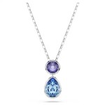 Swarovski smykke Chroma pendant Mixed cuts, Multicolored, Rhodium plated - 5738473