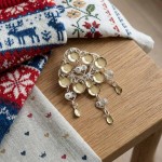 Barnesølje i hvit  og forgylt sølv