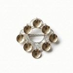 Barnesølje i hvit og forgyt sølv - 176500