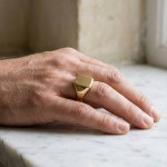 Herrering oktagon i 18kt gull - 01-84-422-62