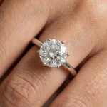 Forlovelsesring med lab grown diamant 2,0 ct River (D/E) VS1 3xExcellent i gult gull - 18007200LG-gg