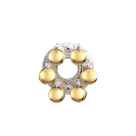 Sølje kvit forgylt - 886500