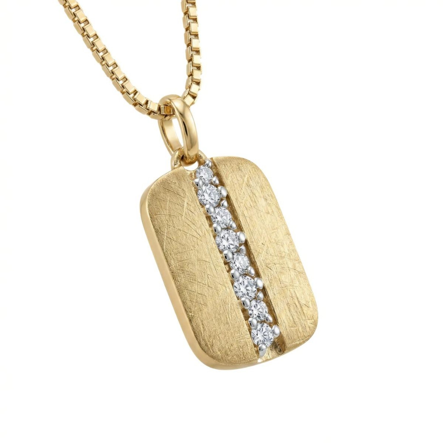 Diamantsmykke i gull 14kt med 0,095ct W-Si - BUR234400
