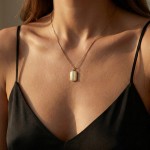 Diamantsmykke i gull 14kt med 0,095ct W-Si - BUR234400