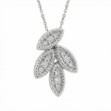 Diamantsmykke i gull 14kt med 0,080ct W-Si - BUR234351