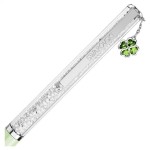 Swarovski Crystalline ballpoint pen Clover, Green, Green lacquered, Chrome plated - 5732973