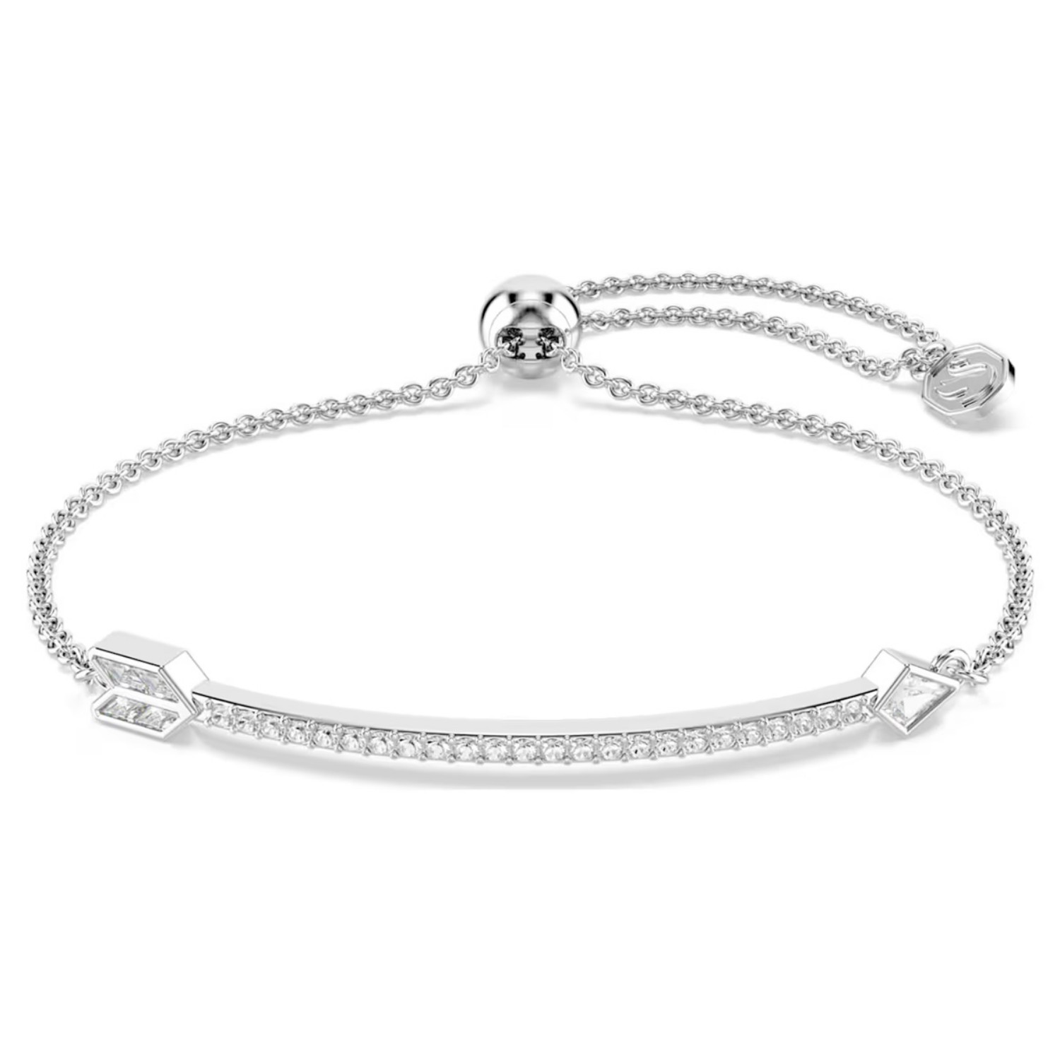 Swarovski armbånd Idyllia bracelet Mixed cuts, Arrow, White, Rhodium plated - 5741523