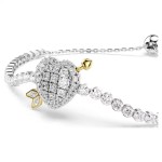 Swarovski armbånd Idyllia bracelet Mixed cuts, Heart with arrow, White, Rhodium plated - 5742022