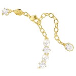 Swarovski armbånd Matrix Tennis bracelet Crystal pearl, Round cut, White, Gold-tone plated - 5742026