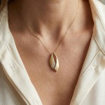 Diamantsmykke i gult gull 14 kt med 0,05 ct - 233931Diamantsmykke i gult gull 14 kt med 0,05 ct - 233931