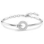 Swarovski armbånd Dextera bangle Round cut, White, Rhodium plated - 5743569