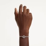 Swarovski armbånd Dextera bangle Round cut, White, Rhodium plated - 5743569