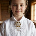 Sølje kvit forgylt - 145500