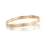 Armbånd gull. Classic armring rett profil, gult gull 14 kt, 6 mm - 05GU6065