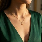 Gullsmykke i 14 kt gull med citrin - coc4000190