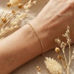 Armbånd i 18 kt med stavlås, 19cm - 01-84-468-19