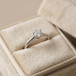 Diamantring forlovelsesring 1 ct i 14kt gull. Diona - 18001100
