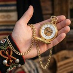 Lommeur double mekanisk skeleton, 47 mm - 431D