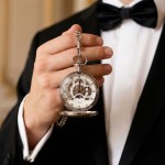 Bonett lommeur, mekanisk m/månefase inkl. kjede - 438