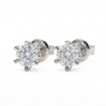 Diamantøredobber Athene med 0,31x0,30ct River D - athene29990