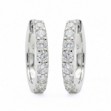Diamantøredobber i gull med 0,75 ct W-Si -BUR734862