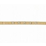 Gullarmbånd i 14kt med 5x0,07 ct TW-Si - coc9000026