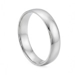 Gifteringer i hvitt gull 14kt, 5 mm. RUBIN modell 167 -1350